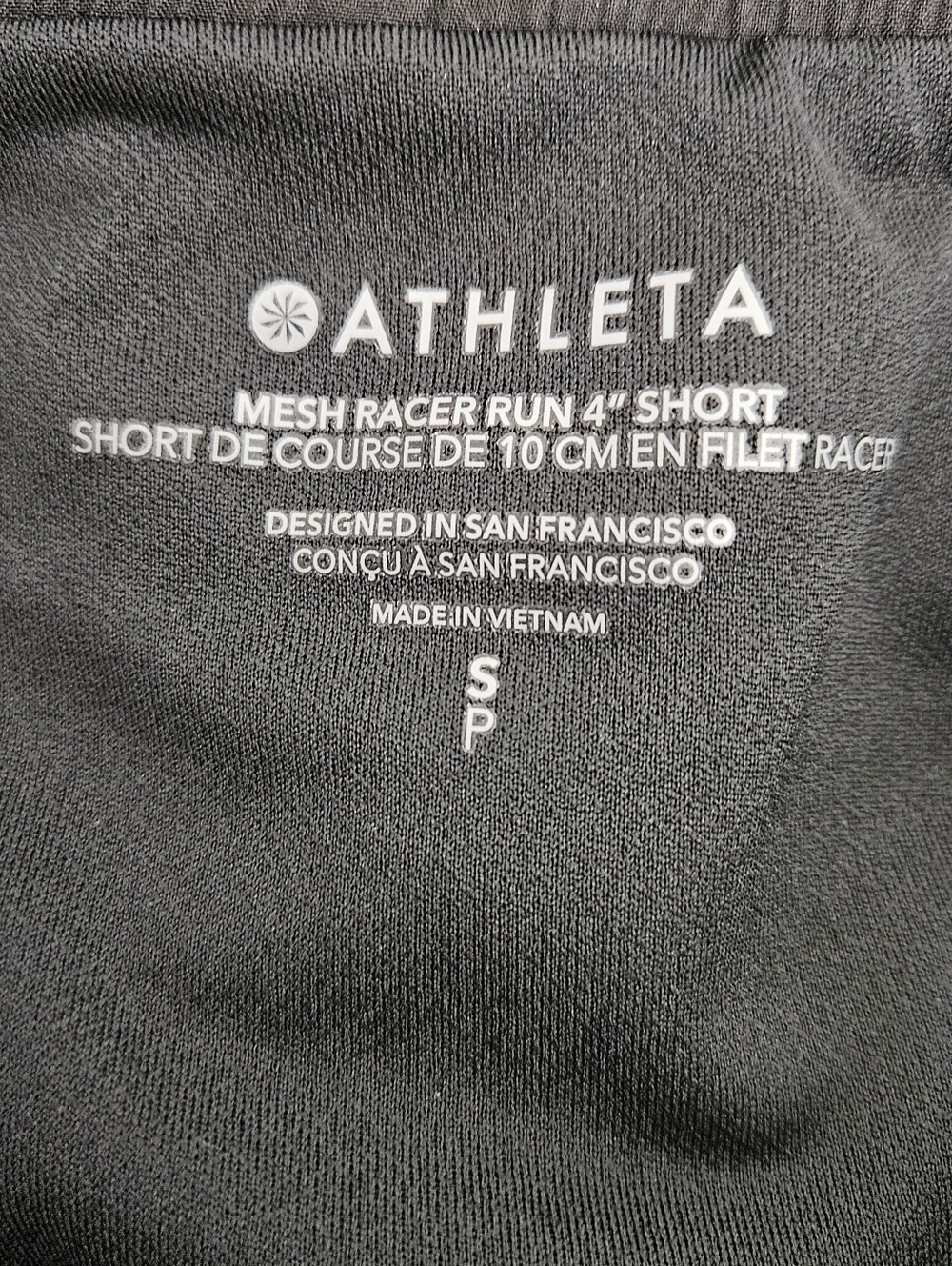 Athleta Mesh Racer Run 4" Short Black High Rise Athletic Running Shorts Small - Picture 5 of 8